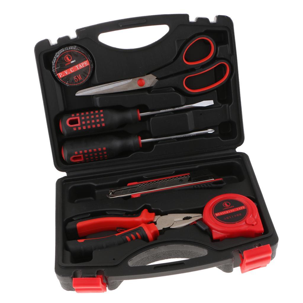 9 PCS Basic Portable Toolbox Kit Repair Home Electrician Tool Generic