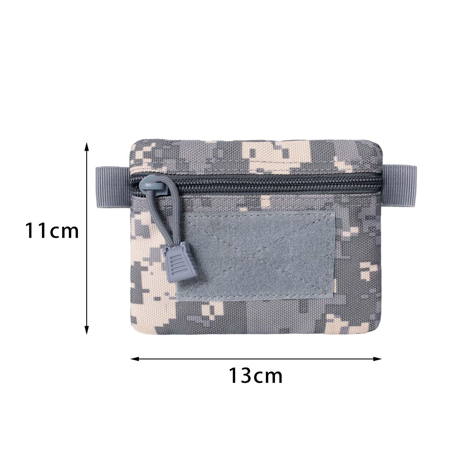 Outdoor Wallet Nylon Purse Organizer Pouch Small Bag Zipper for Climbing