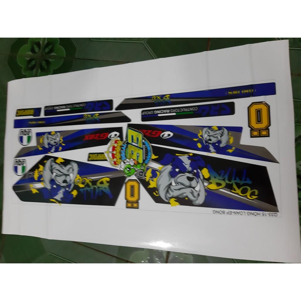 Tem rời dream bulldog xanh dương