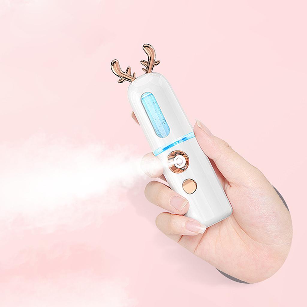 Máy Phun Sương Cấp Ẩm Cầm Tay Có Cổng USB Giúp Dưỡng Ẩm Da Mặt