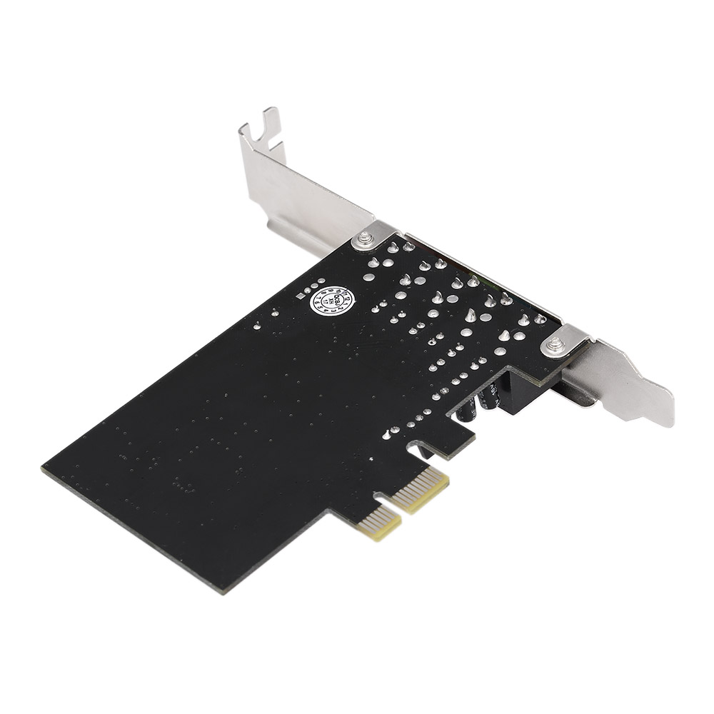 Card PCI-E Express 5.1 Âm Thanh Vòm 5 Cổng Cho Máy Tính Để Bàn, Màu Đen