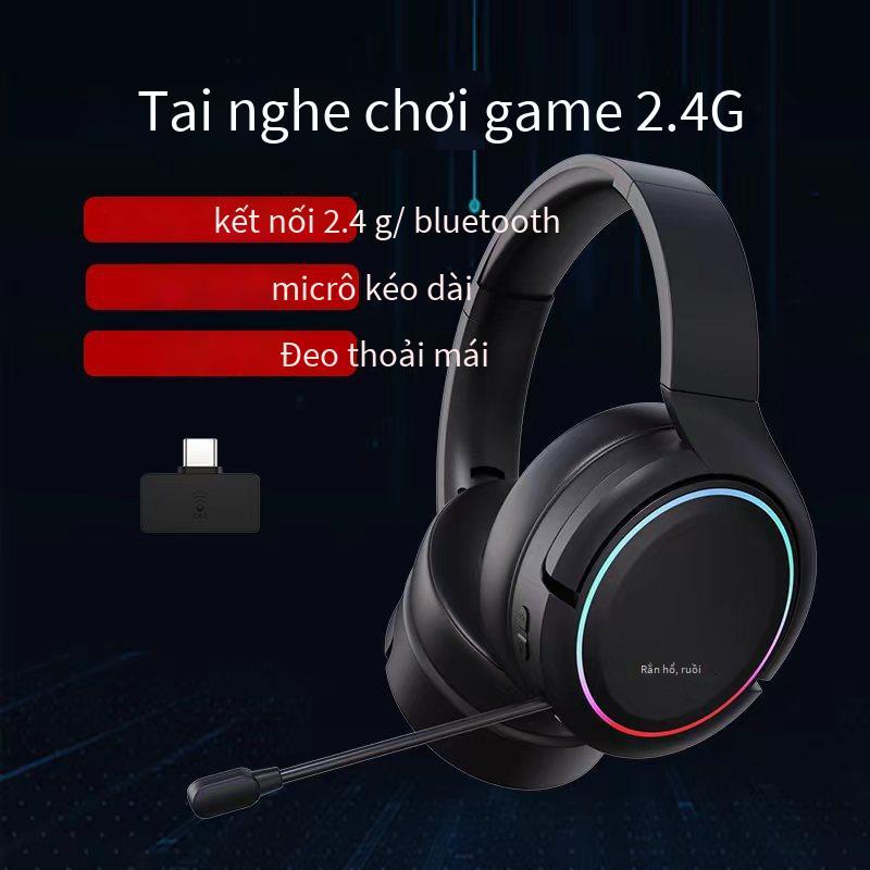 Tai nghe chơi game tất cả trong một âm thanh nổi chế độ kép không dây 2.4G\Bluetooth kiểu mới nhất