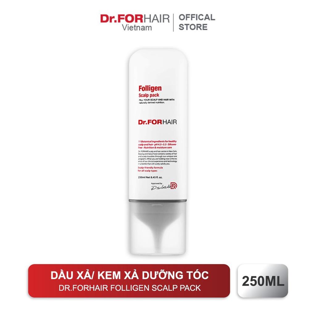 Dầu xả dưỡng tóc chăm sóc da đầu giảm rụng tóc Dr.FORHAIR Folligen Scalp Pack 250ml