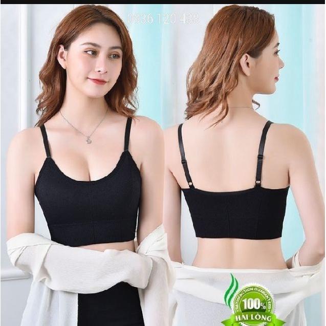 Áo bra tập gym yoya thể thao hở lưng không gọng, đệm chắc chắn thoải mái vận động free size dưới 55kg