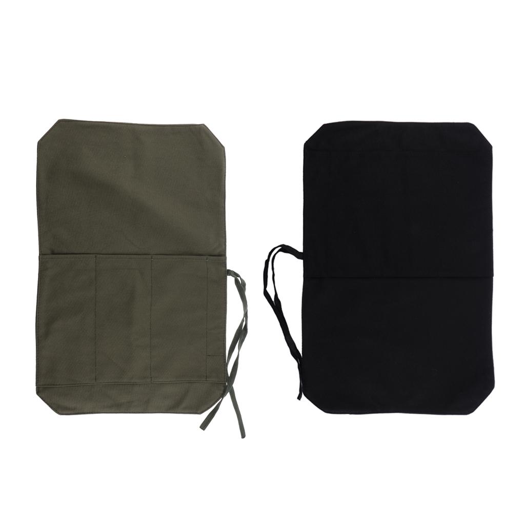 Chef's Knife Roll Bag Portable Travel Knife Case Carrier Storage Bag with 4 Slots