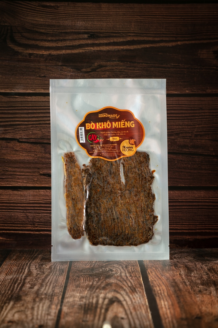 Bò Khô Miếng XUÂN HƯƠNG vị cay đặc biệt thơm ngon 70g