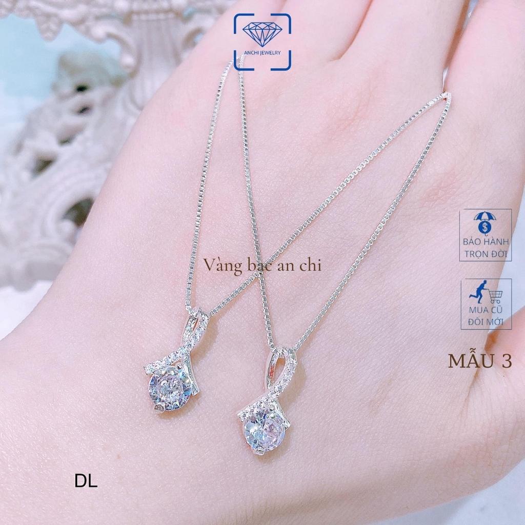 Dây chuyền/ Vòng cổ nữ bạc kèm mặt mẫu mới hottrend 2022, trang sức bạc Anchi jewelry