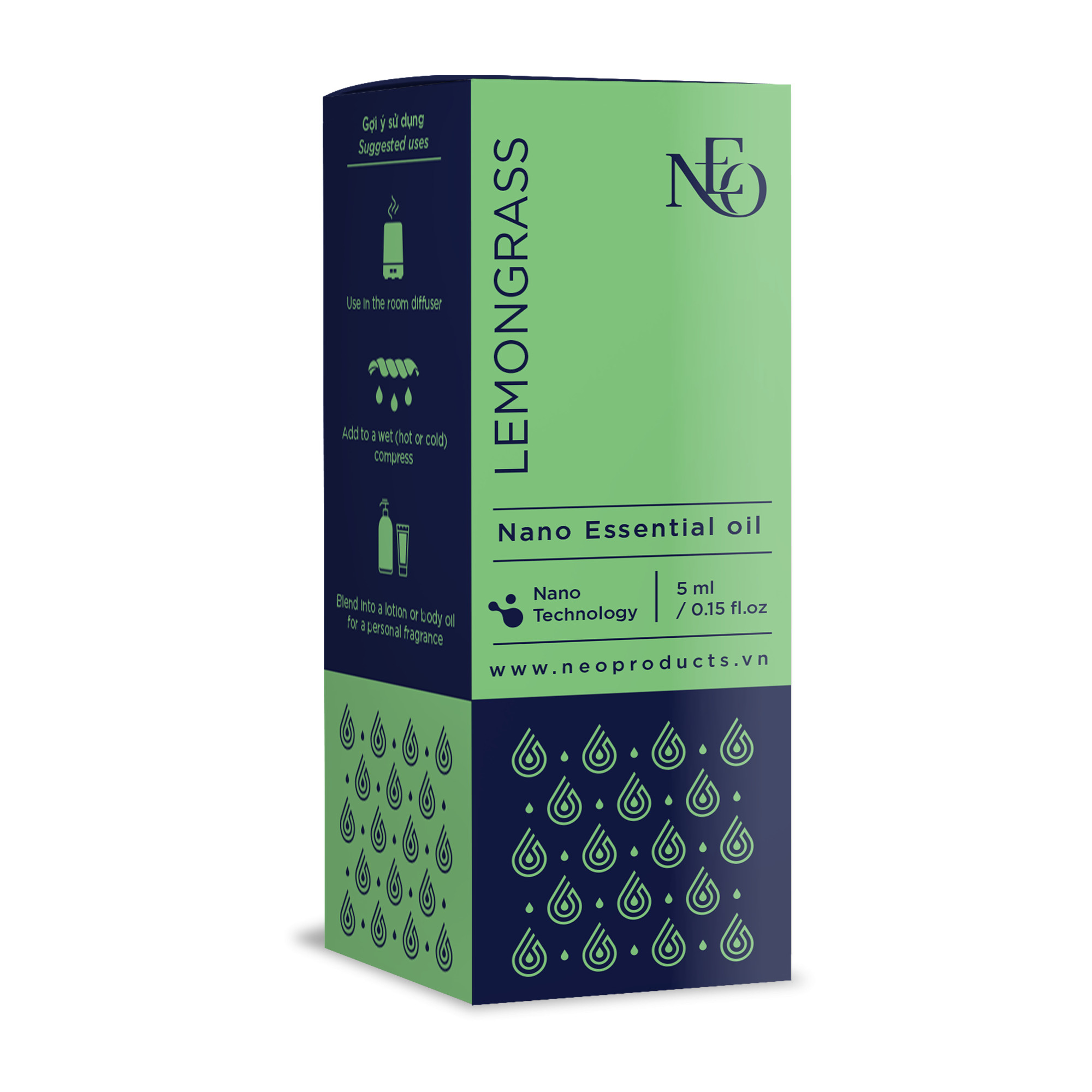 Tinh Dầu Thiên Nhiên Nano Sả Chanh 5ml