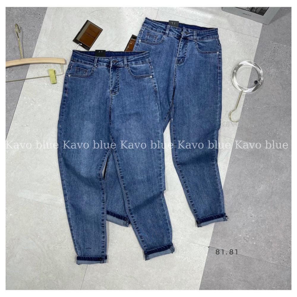 Quần Jean Nữ Baggy KAVO BLUE Màu Xanh Tôn Dáng