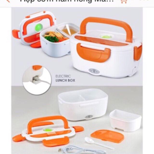 Hộp cơm văn phòng cắm điện hâm nóng ruột inox cao cấp