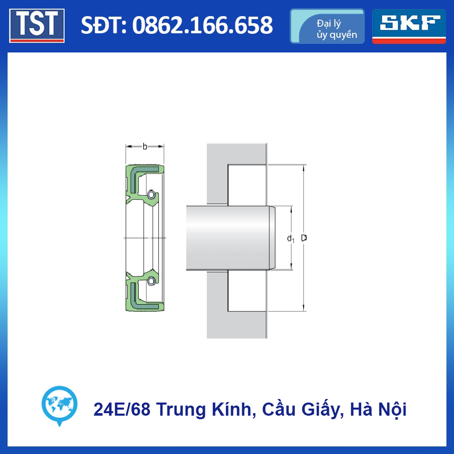 Phớt SKF 70x95x10 (Phớt lò xo HÀNG CHÍNH HÃNG SKF 100%)