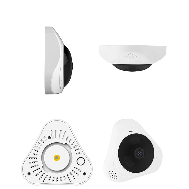 Camera Giám Sát Ốp Trần, tường VR360 - Góc nhìn rộng toàn cảnh - hỗ trợ 3 mắt hồng ngoại