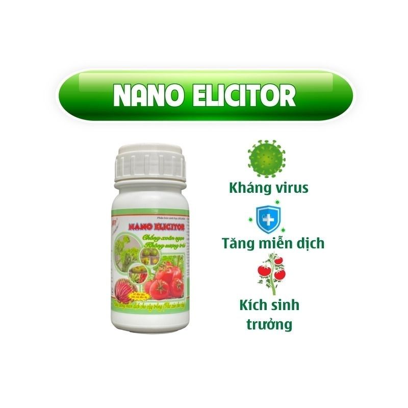 Nano Sinh Học Ecom Chống Xoăn Ngọn, Không Sượng Trái Cà Chua Ớt, Kích Kháng Virus Nano Elicitor 250ml