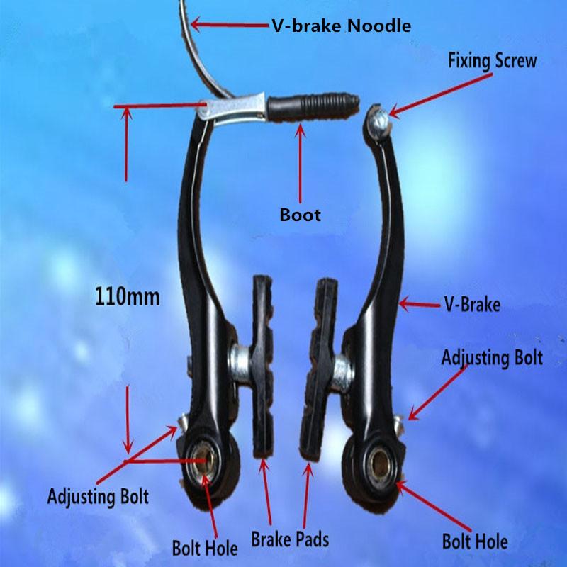 2Pc Linear Pull Front and Rear Bicycle Brakes for MTB Bike