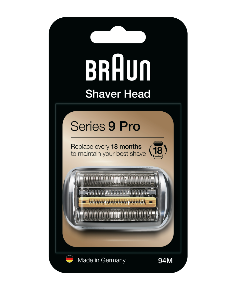 Đầu máy cạo râu điện thay thế cho Braun Series 9 Pro, 94M Silver