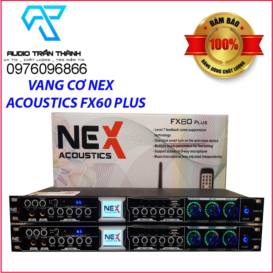 Vang cơ Nex FX60 Plus 2023 -  có reverb bluetooth 5.0 cổng quang tặng jac canon hàng chính hãng nhập khẩu 2023