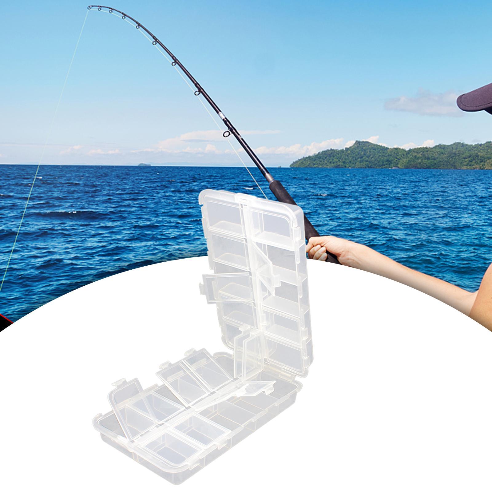 Fishing Tackle Box Double Sided Small 20 Compartments Tackle Organizer Boxes