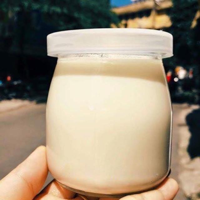 Sét 12 hũ thủy tinh làm sữa chua 2 cỡ 100 mL và 200 ml