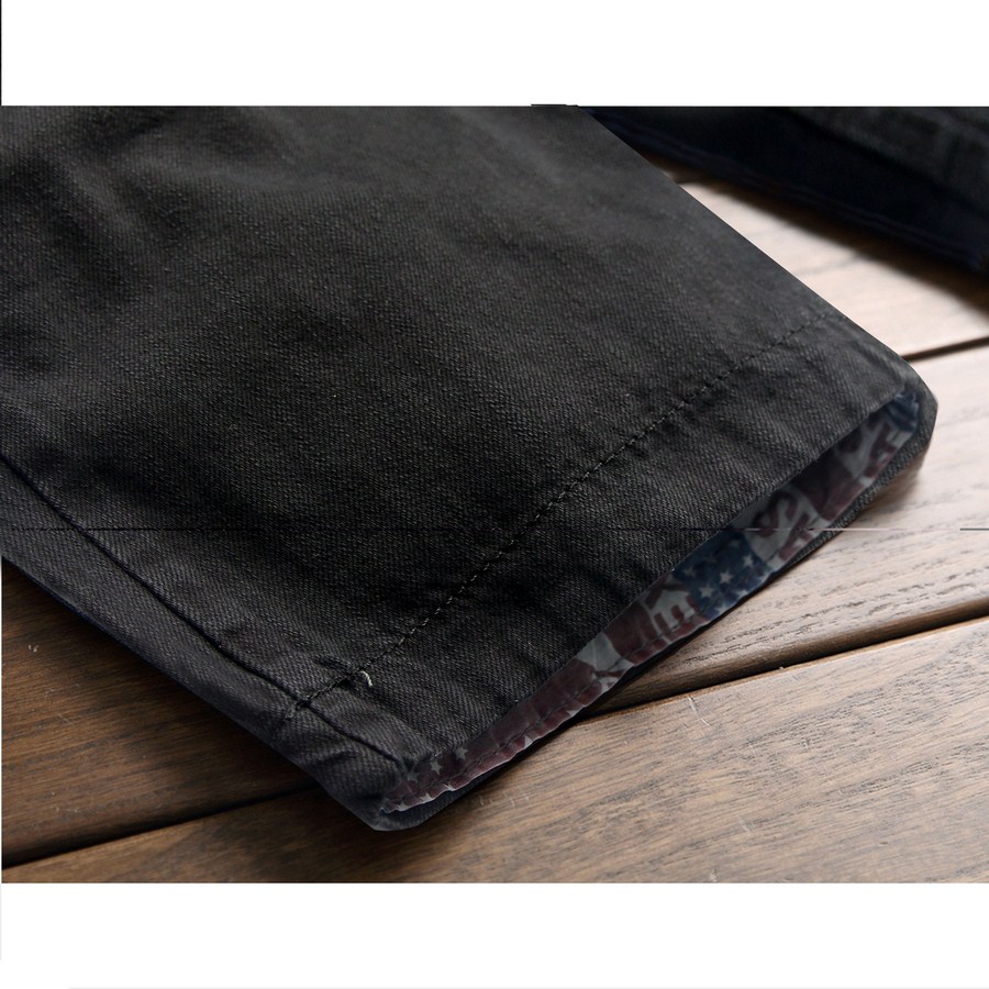 Hình ảnh Quần short jeans nam đen vải dày đẹp Q169 MĐ
