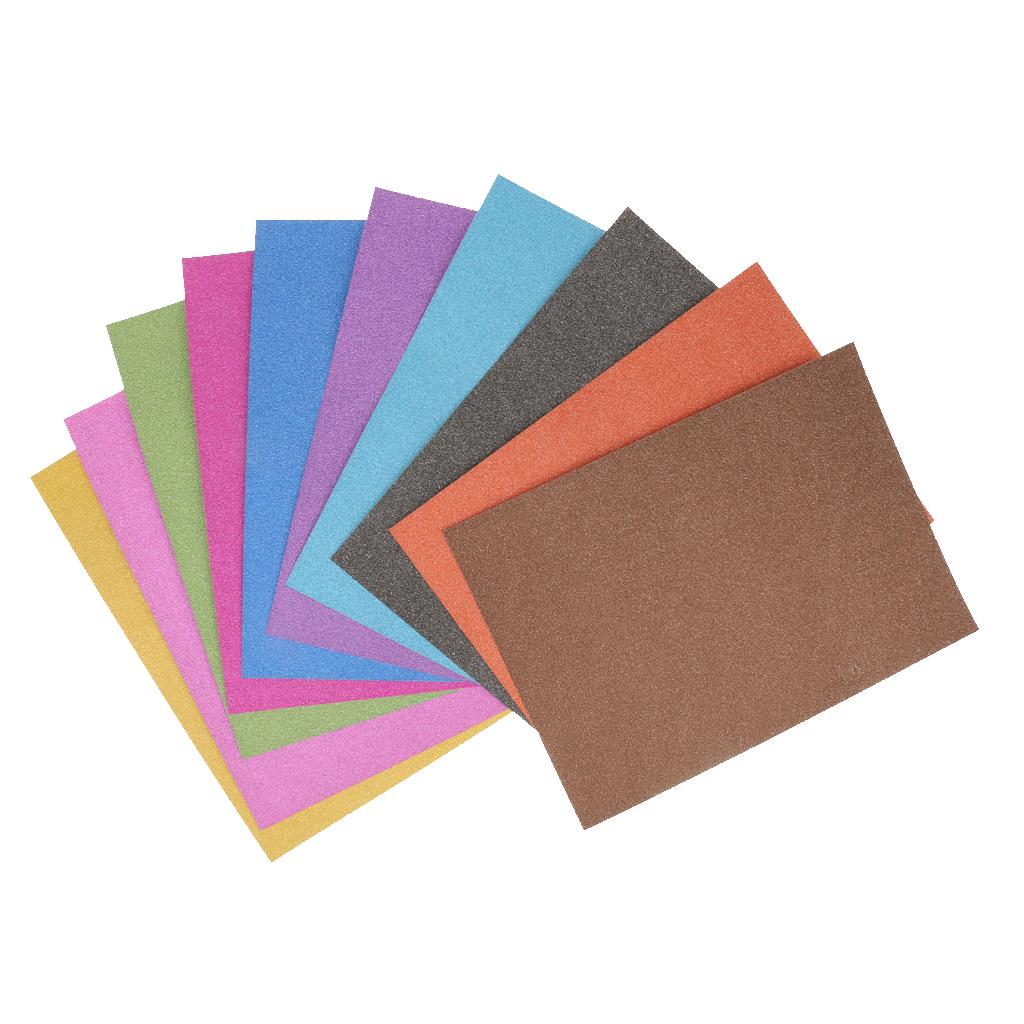 10 Tờ/Gói A4 Lấp Lánh Cardstock Giấy Thủ Công Giấy Các Loại Màu Sắc