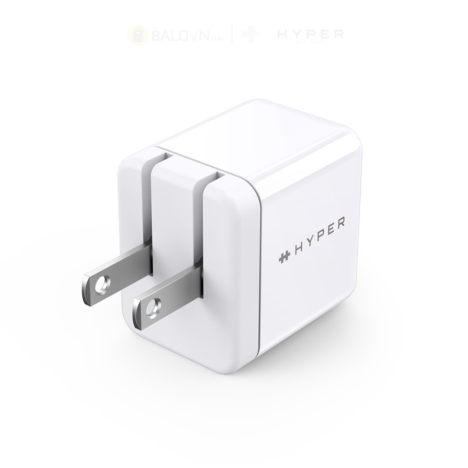 Sạc Nhanh cho Iphone 14/13/12 Hyper Gan II DUAL USB-C PPS 33W / PD 35W HJG35NA - Hàng chính hãng