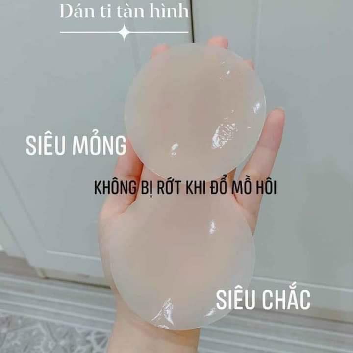 Miếng Dán Ngực Silicon Sinh Nhiệt Tự Thân Không Dùng Keo Dính - Dán Đầu Ti Dùng Nhiều Lần HT SYS