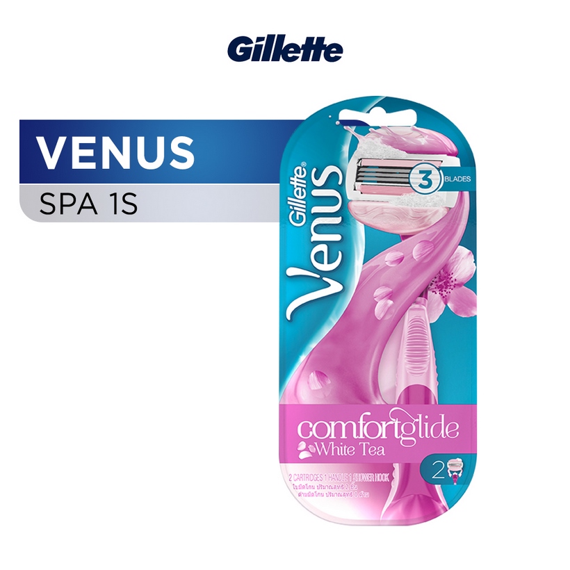 Dao Cạo Râu Gillette Venus Spa Chuyên Dụng Cho Nữ Kèm 1 Lưỡi Dao Thay Thế