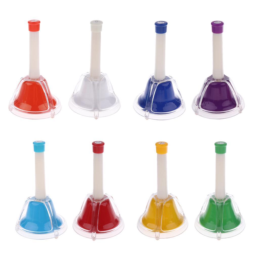 Colorful 8 Note Diatonic Bells for Children Kids Musical Learning