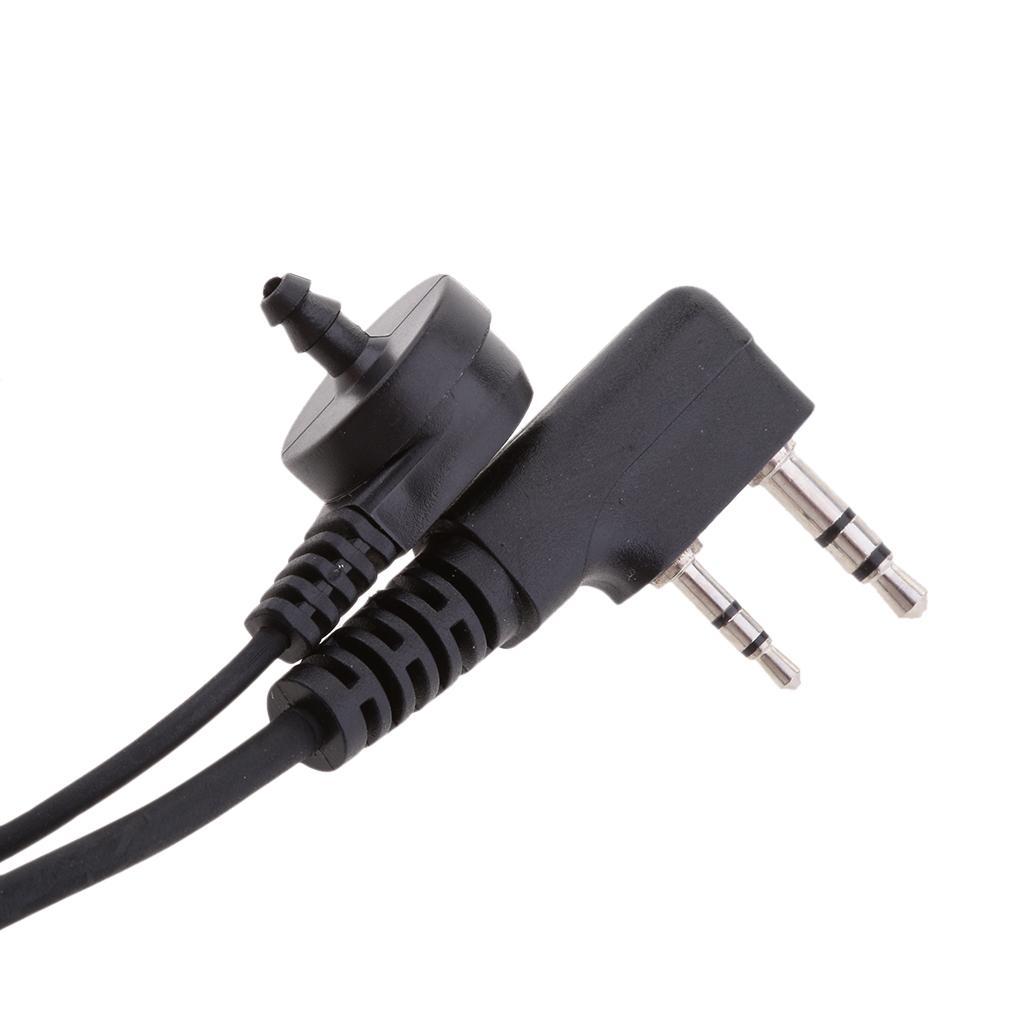 Acoustic Tube Earpiece Earphone Microphone for   Two