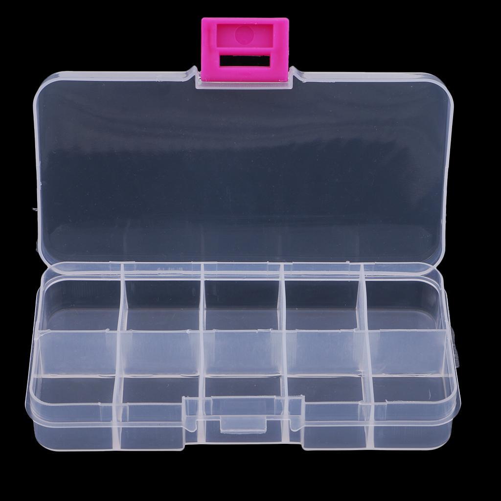 1Pc Transparent Sewing Storage Box Sewing Machine Bobbin Organizer 10 Grids