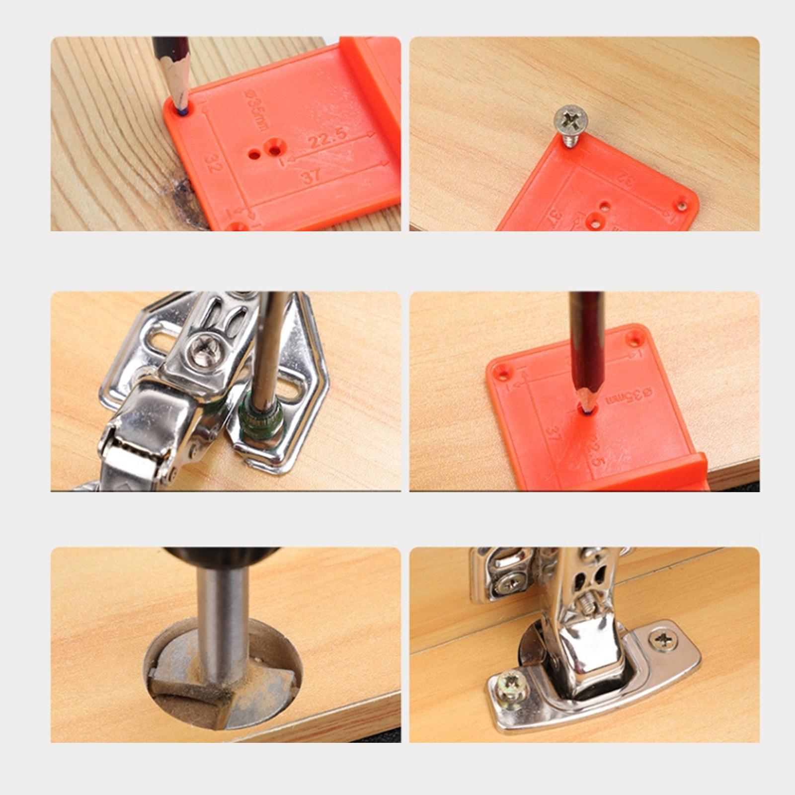 Hinge drill bit Hole Guide Woodworking Tools Cabinet Hardware Tool for Woodworking