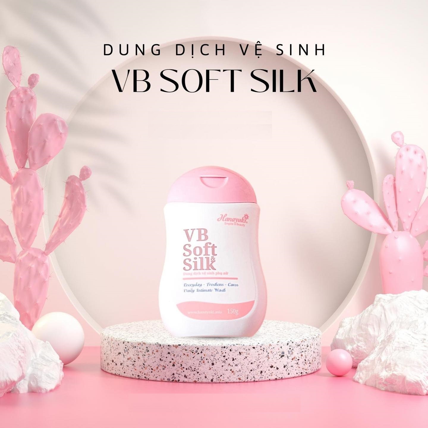 Dung Dịch Vệ Sinh Giành Cho Nữ & Nam Hanayuki - Hana Soft Silk Màu Hồng 150g ( HÀNG CHÍNH HÃNG )