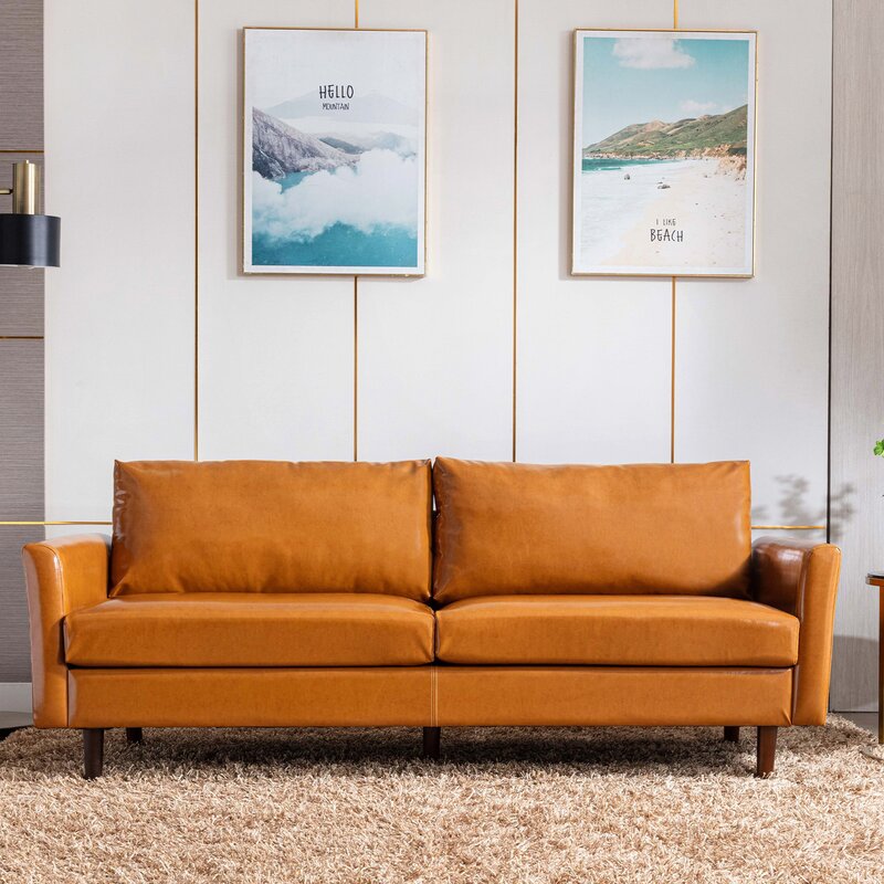 Sofa băng kiểu da Juno Sofa kèm 2 đôn 1m89 x 74 cm gối như hình