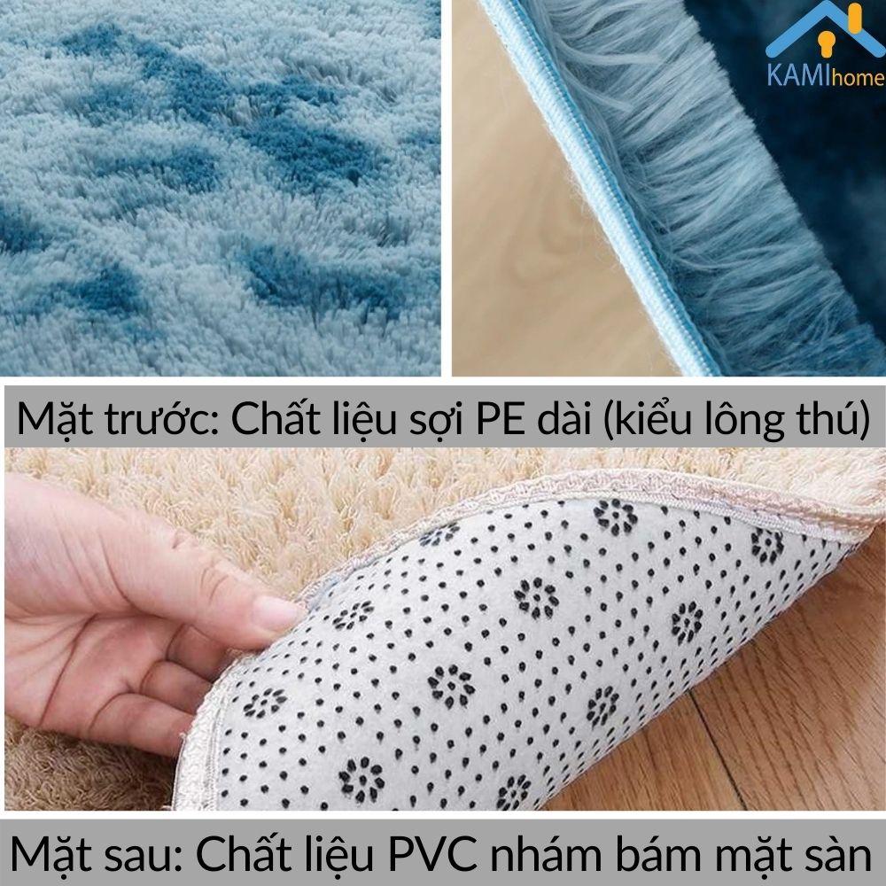 Thảm lông loang trải sàn trang trí chụp ảnh Chùi chân khô Chữ nhật 60*40cm mã 27013