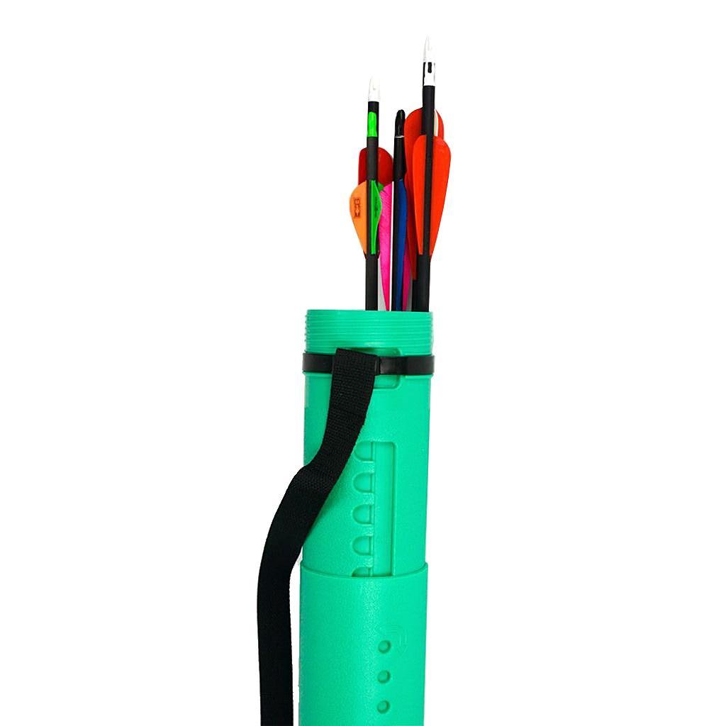 Adjustable Telescopic Archery Arrow Quiver Tube Shoulder Holder Strap Carrier Case Outdoors