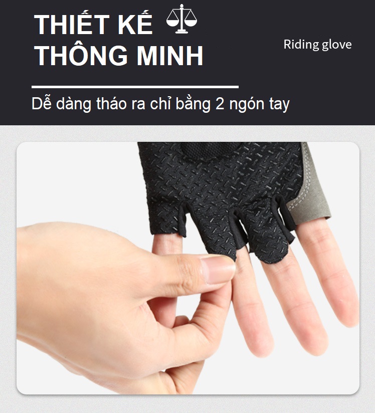 Găng Tay Thể Thao Tập Gym Thời Trang HW Basic Sport Gloves | Găng Tay Đi Phượt, Bao Tay Chạy Xe Máy, Xe Đạp | Bao Tay Cụt Ngón Bảo Vệ Bàn Tay Đa Năng