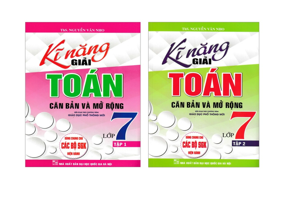 Sách - Combo Kĩ Năng Giải Toán Căn Bản Và Mở Rộng Lớp 7  - Dùng Chung Cho Các Bộ SGK Hiện Hành