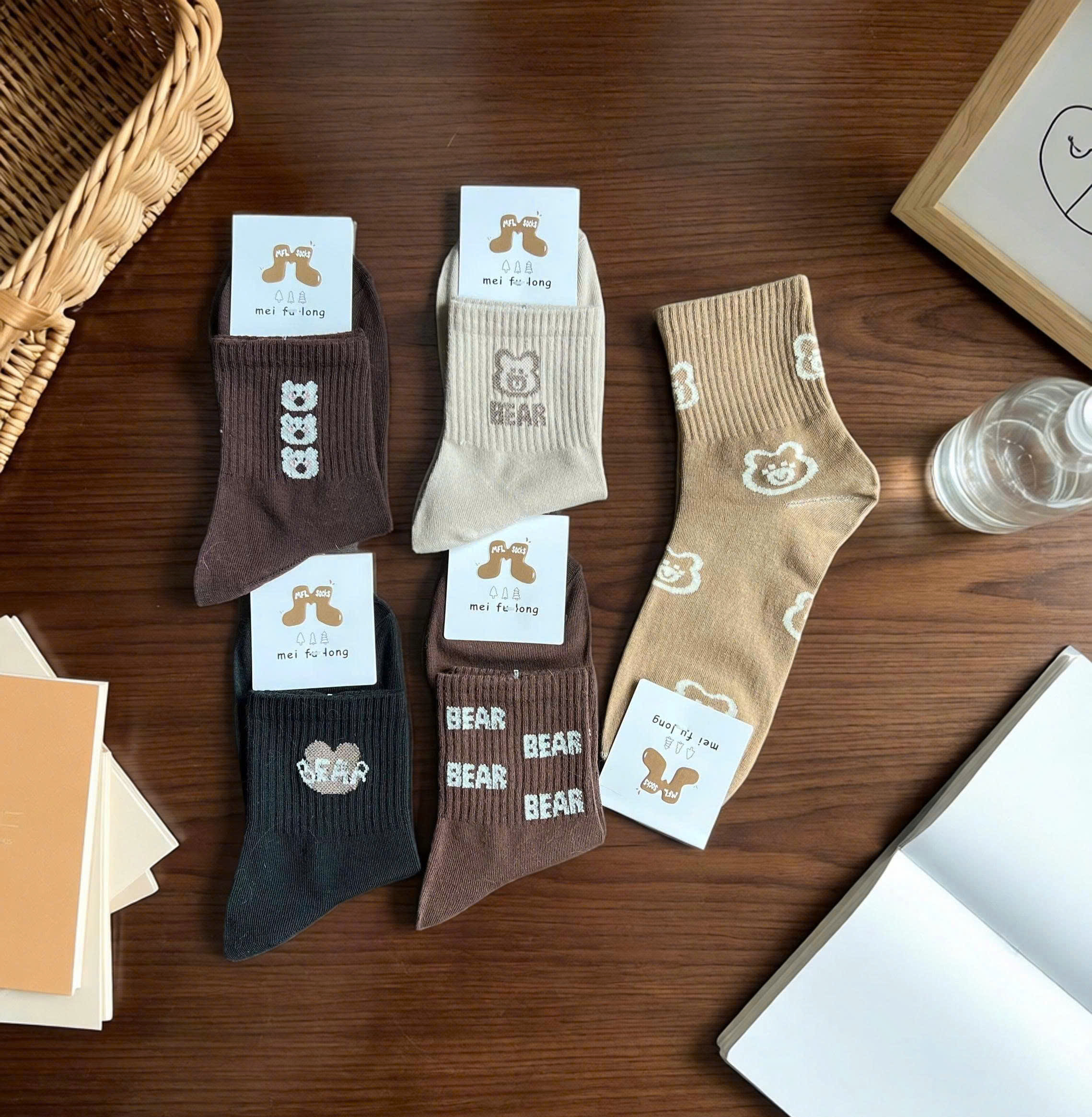 SET 5 ĐÔI TẤT VỚ NỮ CAO CỔ MÃ 21 DÀNH CHO NỮ