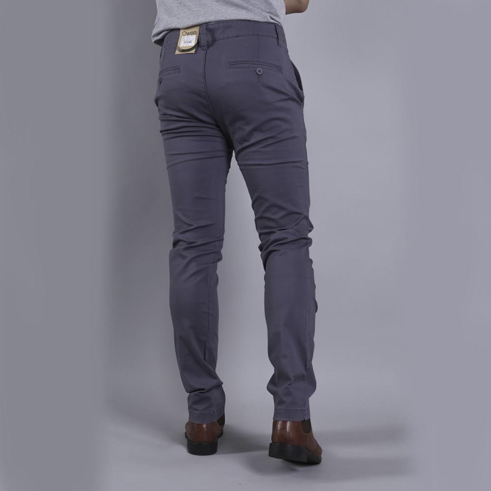 Quần khaki dài nam Owen SlimFit ghi đậm - QK18273-DGR