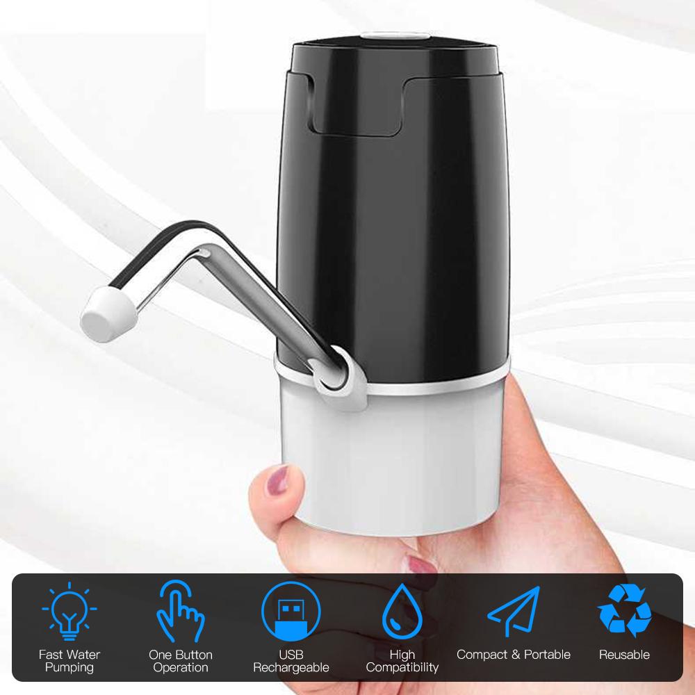 Vòi bơm nước mini USB tự động , máy bơm nước điện tử tự động không dây cho bình nước