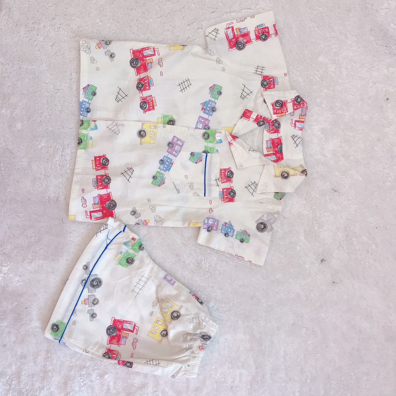 BỘ PIJAMA BÉ TRAI BỘ MẶC NHÀ BÉ TRAI BỘ ĐỒ NGỦ BÉ TRAI TỪ 8 KG ĐẾN 22 KG CHẤT LIỆU THÔ LỤA THẤM HÚT  TỐT ĐƯỜNG MAY CẨN THẬN, HỌA TIẾT NGỘ NGHĨNH