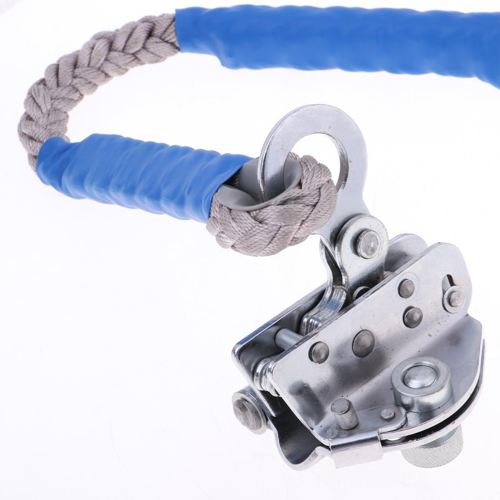 2x 16mm Outdoor Rock Climbing Fall Protection Rope Grab Shock Lanyard Snap Hook