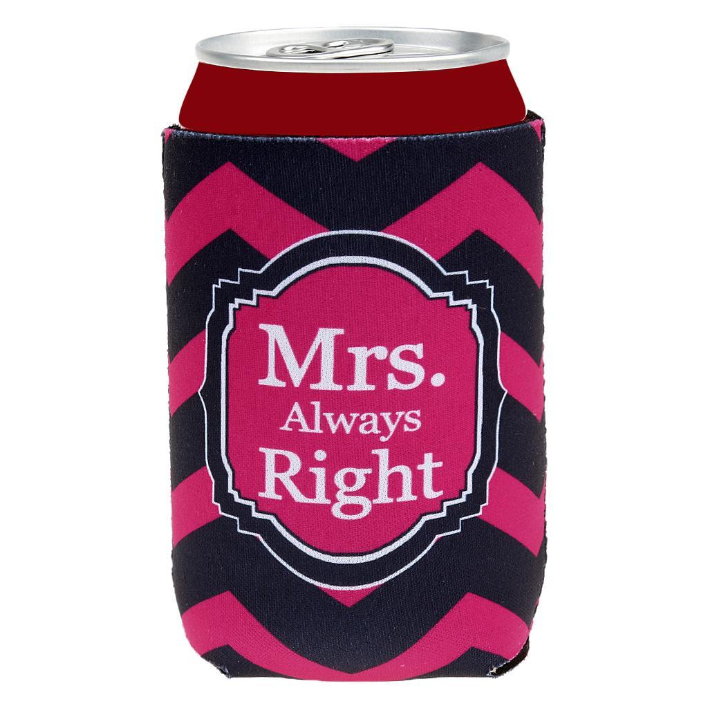 2 Pair His & Her Stubby Tin Can Beer Soda Bottle Sleeve Cooler Holder Cover