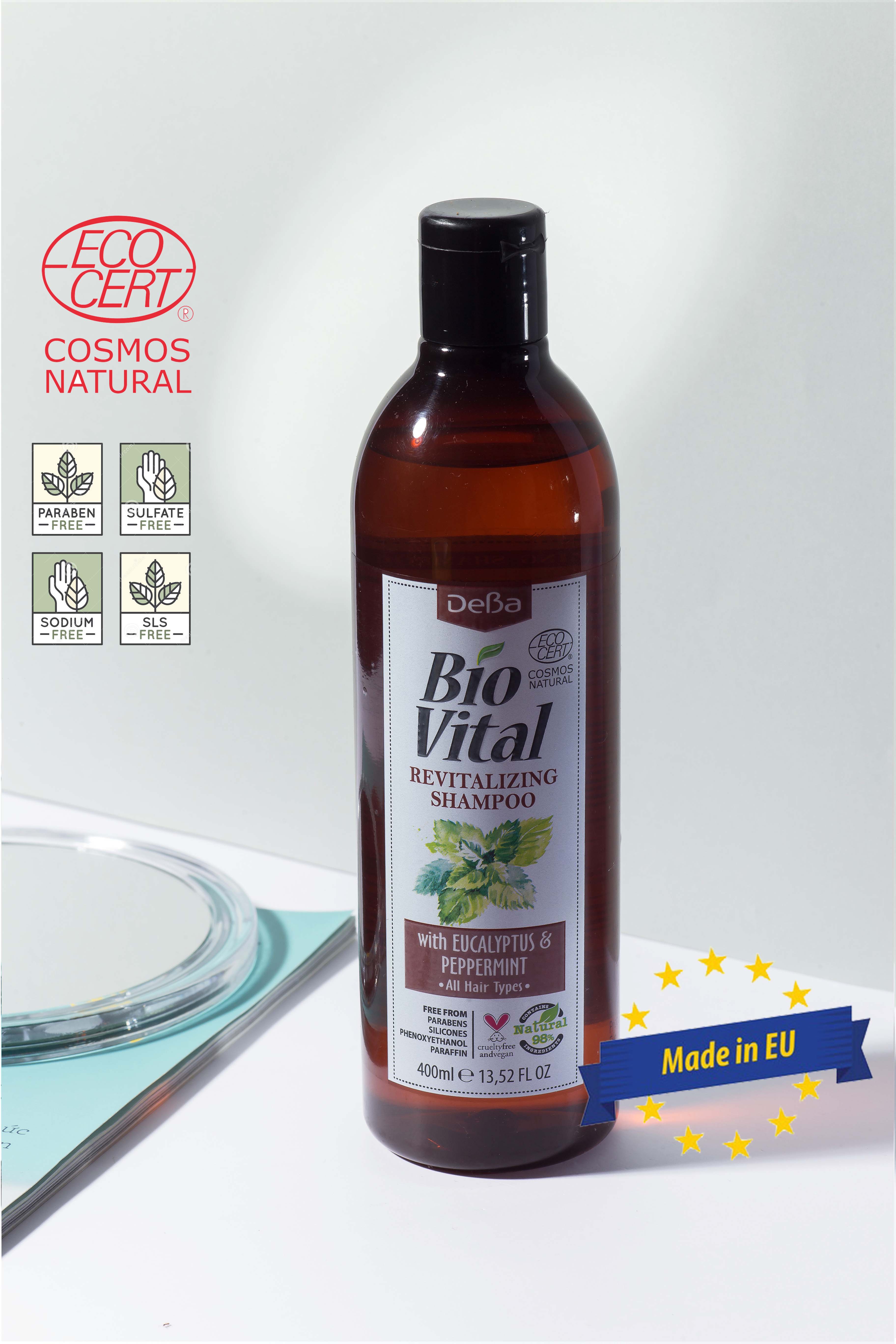 Bộ Gội Xả Phục Hồi Trị Gàu Deba Bio Vital Peppermint &amp; Eucalyptus