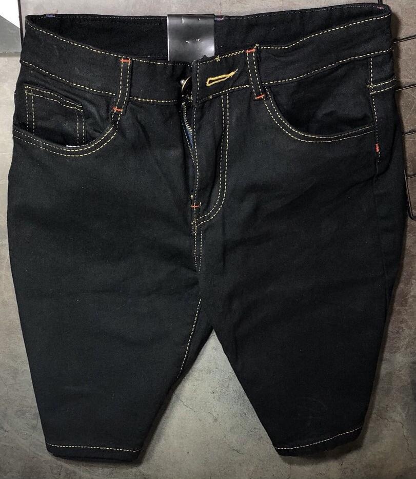 Quần Short Jean Nam Cao Cấp Co Giãn - Đen - 30