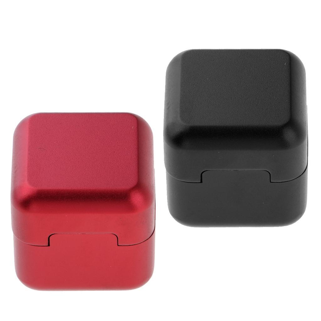 Pack of 2 Aluminum Pocket Pool Snooker Billiard Chalk Holder, Cue Table Accessories
