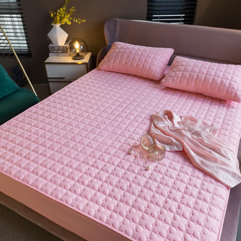 100% Cotton Vỏ Gối Có Thể Giặt Đồng Màu Nệm Cotton Dập Nổi Mền Chần Gòn Vua Tấm Bảo Vệ Nệm Chống Chi Ga Giường