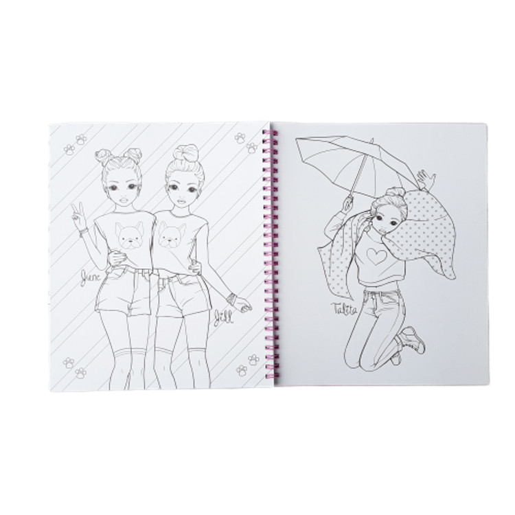 BST thiết kế thời trang TOPModel sticker Book with Sequins TM10744