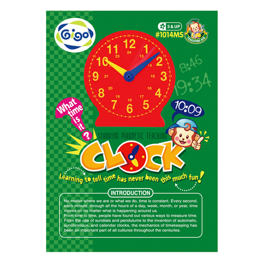 Đồng Hồ Dạy Học Nam Châm Gigo Toys 1014MS (Mẫu Ngẫu Nhiên)
