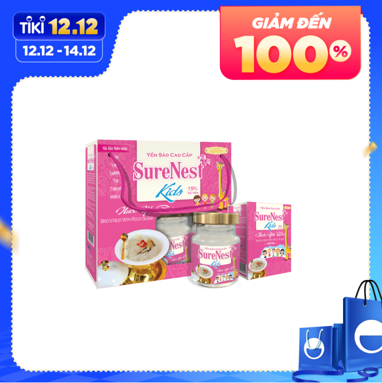 Nước yến sào Surenest Kids - lốc 6x70ml